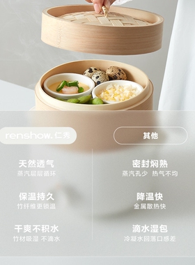 仁秀电蒸锅家用小型蒸汽锅多层20