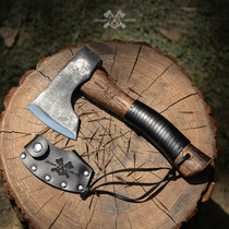 GB Grumpy Bear Nemanax Forged Axe Forged with woodworking axe Chopping Wood Axe Outdoor Axe with Axe Hand Axe