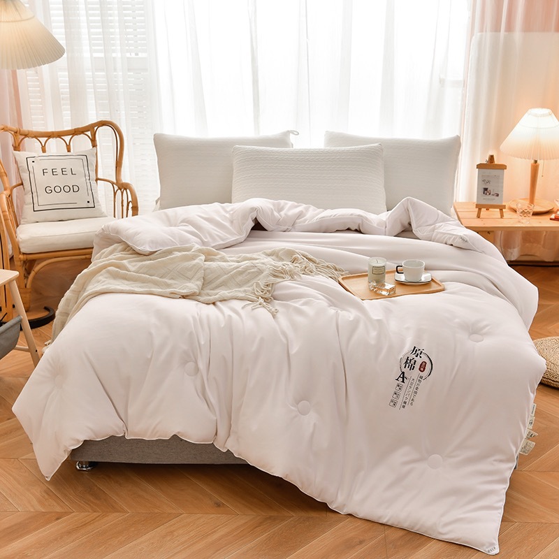 竹林姑娘大豆被婴儿级A类原棉大豆被子冬季加厚保暖冬被春秋被芯 - 图1