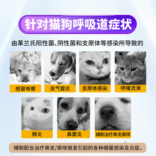 佑多萌佑呼宁盐酸多西环素片猫感冒呼吸道感染咳嗽鼻涕宠物消炎药 - 图3