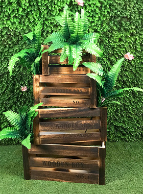 新款森系婚庆木质几何户外装饰