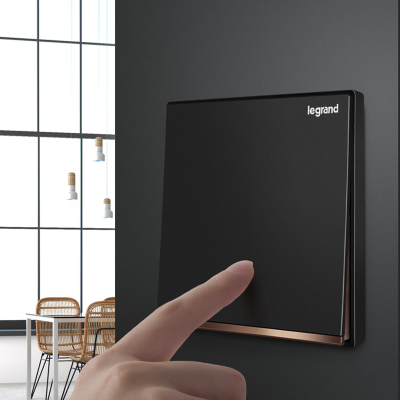 罗格朗开关插座面板16A空调插座家用86型带开关五孔USB逸景碳素黑 - 图3