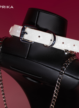 PAPRIKA粉色蛇纹项圈女choker吊牌高端颈环脖圈男项链情侣礼物