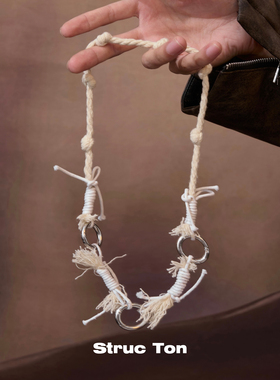 StrucTon朋克流浪金属缠绕项链