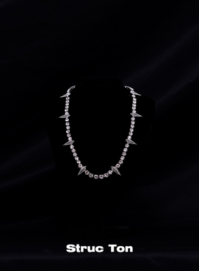 StrucTon嘻哈设计感清冷锁骨项链