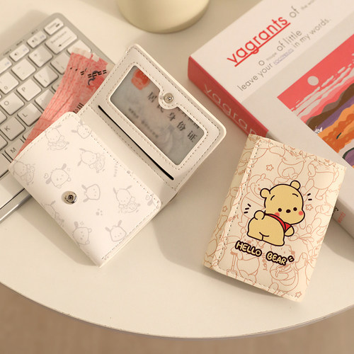 新款可爱卡通钱包帕恰狗儿童女零钱包高颜值卡包银包零钱学生钱袋 - 图1