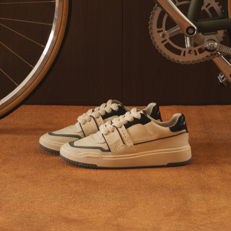 足下工业 FOOT INDUSTRY 90s板鞋休闲鞋黑白运动休闲舒适男女同款 - 图0