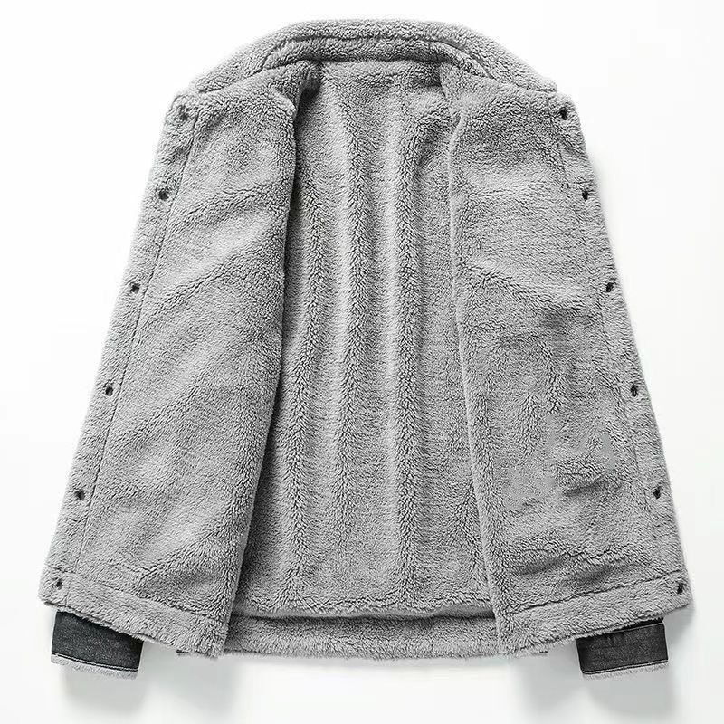 男士牛仔外套秋冬季加绒加厚宽松休闲夹克干活耐磨保暖工作服上衣,淘宝优惠券,粉丝福利购,淘宝优惠卷