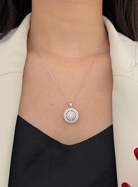 New Luxury Diamond Pendant Necklace All-match Commuter