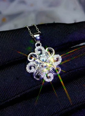 Necklace Simple Niche Design Flower Pendant Women's