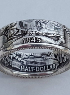 Personalized Coin Morgan Alloy Ring For Men And Women
