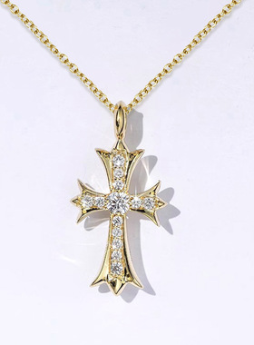 Cross Pendant Necklace Inlaid Jewelry Personality Trend