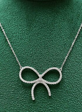 High-end Feeling Ins Style Bow Pendant Necklace Temperament