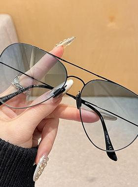 日系Moleubak新款工艺腿飞行员眼镜大框潮流蛤蟆镜男女司机驾驶