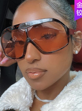 日系moleubak连体大框太阳镜新款欧美时尚百搭墨镜潮流太阳眼镜