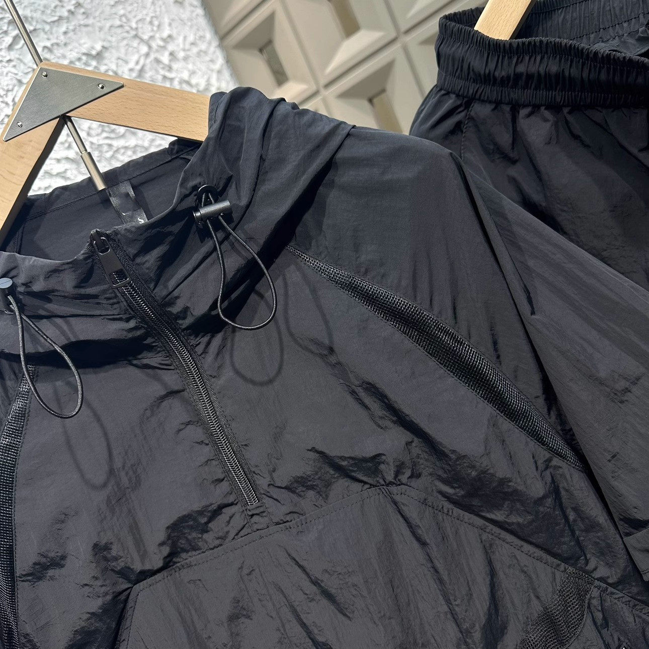 夏季男休闲工装连帽半袖短裤运动两件套装潮牌宽松速干多兜五分裤,淘宝优惠券,粉丝福利购,淘宝优惠卷