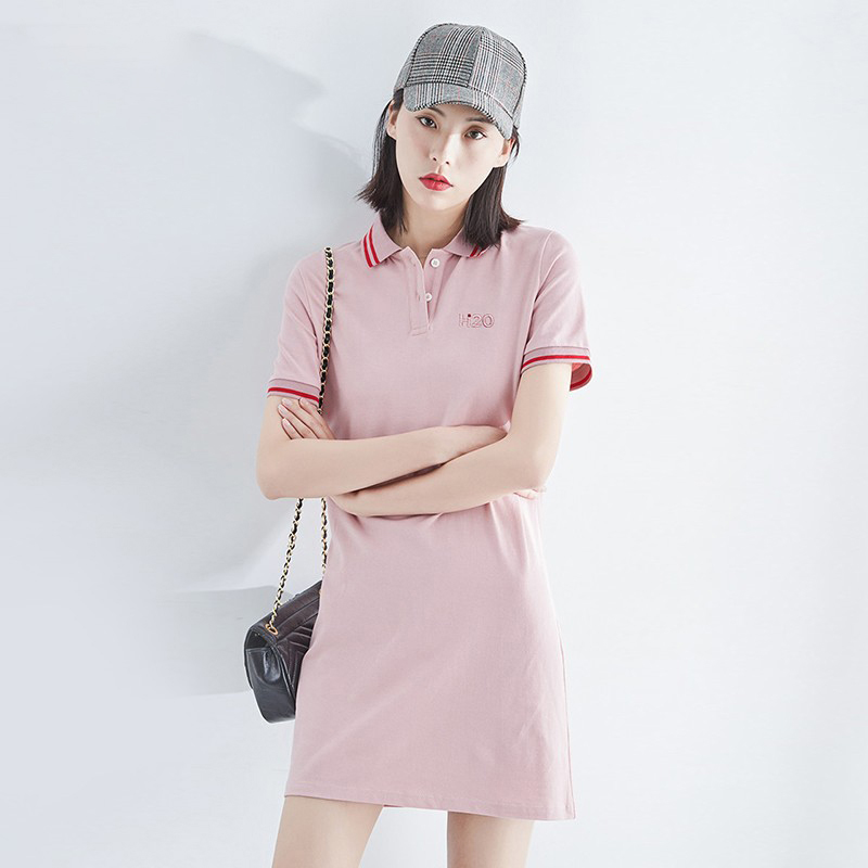 H2O联名款简约新款修身polo衫裙合集