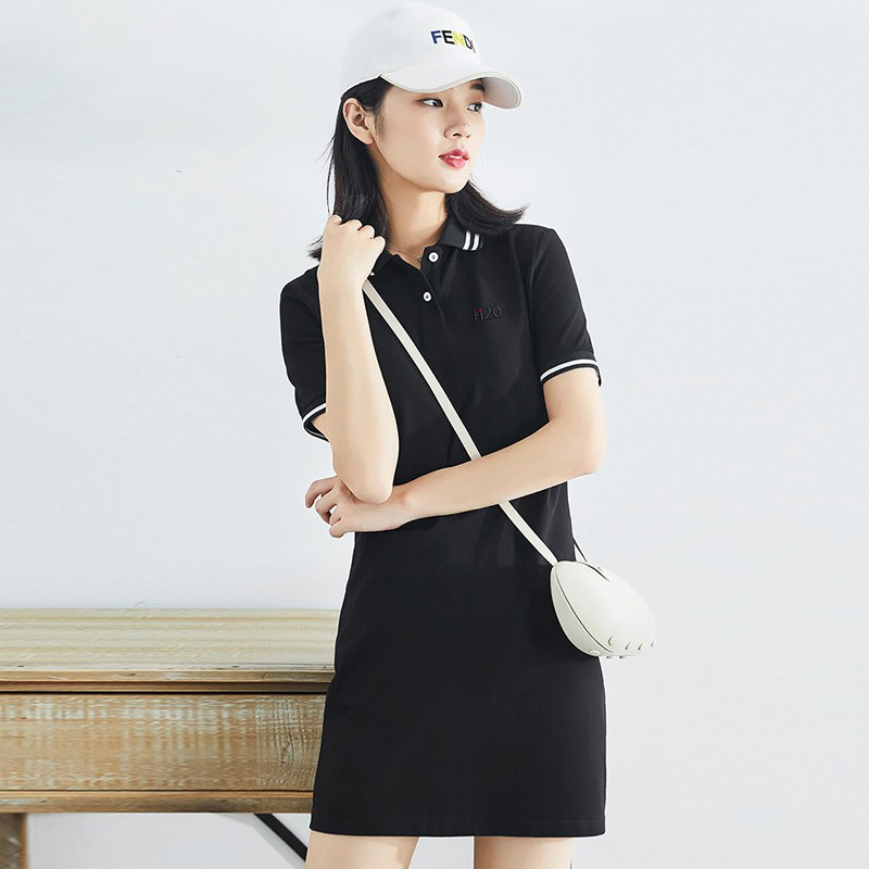 H2O联名款简约新款修身polo衫裙合集
