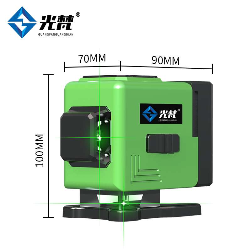 迷你红外线水平仪十二线绿光贴墙地仪高精度强光细线激光仪蓝光 - 图0