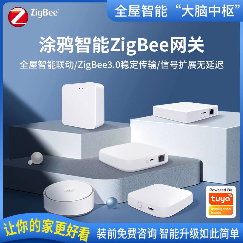 涂鸦智能zigbee网关多功能网络智慧控制中心全屋灯光窗帘设备控制 - 图3