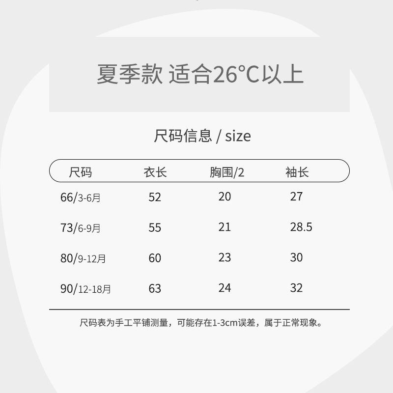 婴儿短袖长裤连体衣夏季薄款6一12月夏天宝宝衣服半袖空调服夏装8-图3