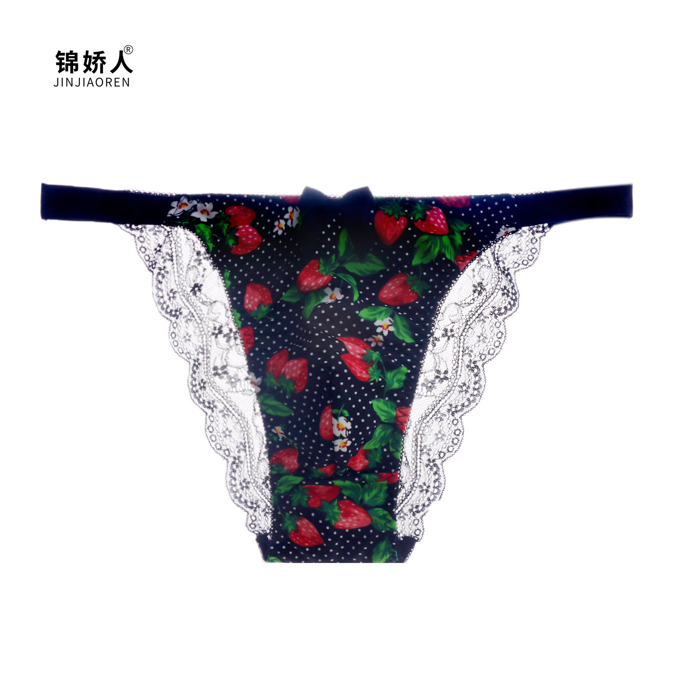 性感男士蕾丝草莓印花低腰T裤三角裤,淘宝优惠券,粉丝福利购,淘宝优惠卷