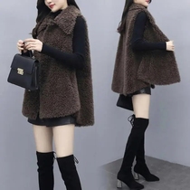 Lamb suede horse chia women 2023 years winter dress new Korean version loose teddy suede splicing fur integrated horse jacket jacket