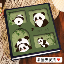 Panda Photo Album This Large Capacity Commemorative Album Inserts Page 5 Inch 6 Inch Family Baby Growth Record Movie Set Containing slim