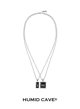 HUMIDCAVE黑玛瑙重叠中性项链