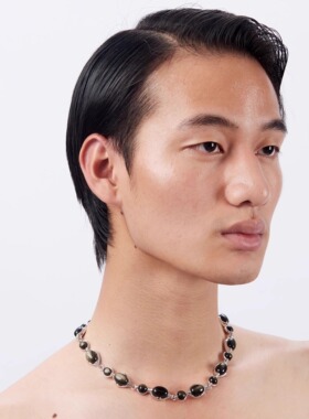 中性镶嵌原创设计男女同款项链