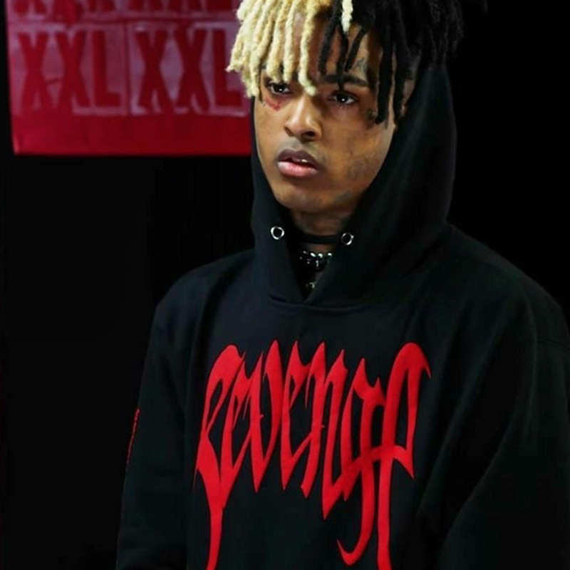 xxxtentacion同款卫衣男XXX纪念欧美Revenge美式潮牌嘻哈连帽外套 - 图0