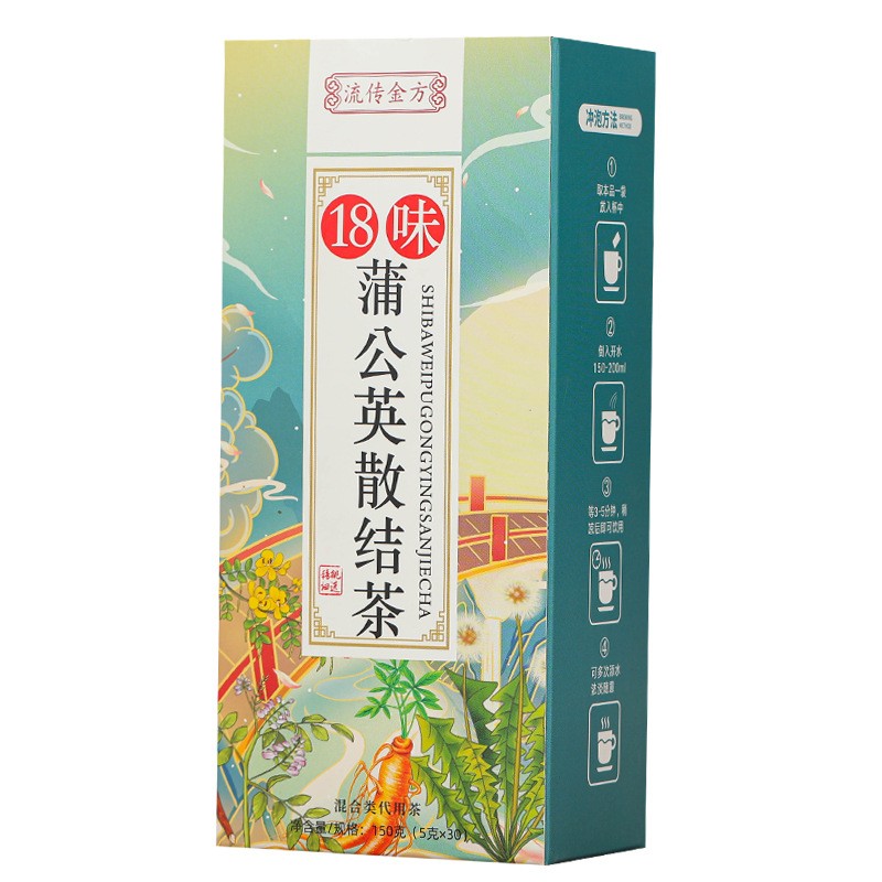 肺结节蒲公英清肺散结茶除肺结节润肺养肺消节肺磨玻璃结节中药去