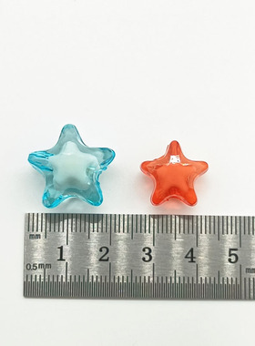 儿童手工串珠五角星珠中珠材料