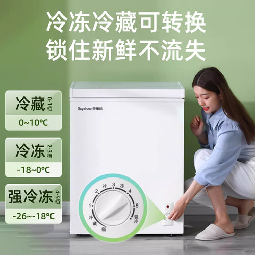 荣事达节能冰柜家用小型冷冻保鲜小冰柜冷藏小冷柜微霜卧式小冰箱 - 图2