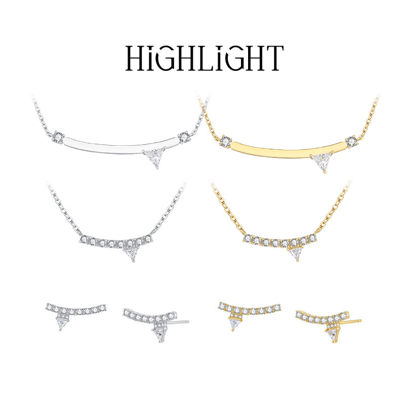 高光时刻  微笑系列耳饰/项链 轻奢气质优雅高级感配饰女生日礼物