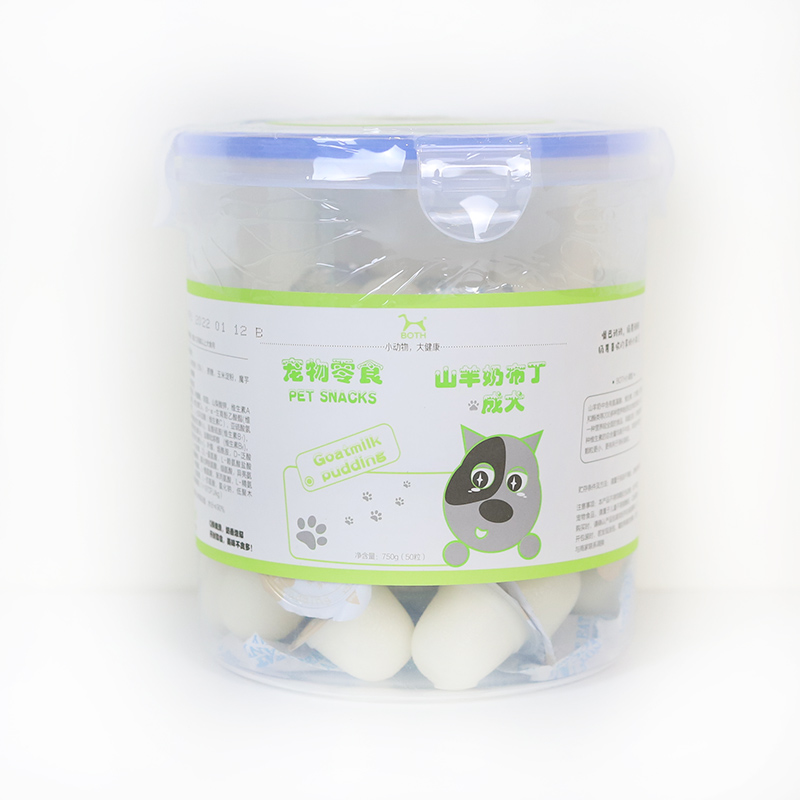 柒仔宠物 both宠物狗狗山羊奶布丁幼犬狗狗零食成犬果冻桶装50粒