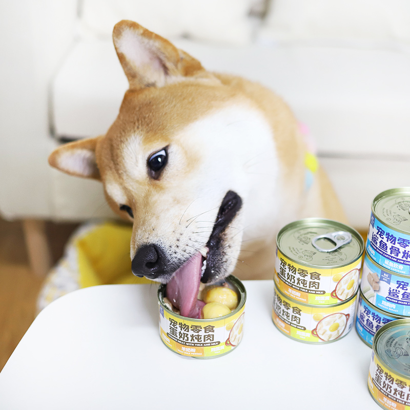柒仔宠物 益和狗狗罐头成犬幼犬湿粮蒸心鸡块鸭粒蒸蛋犬罐头拌粮