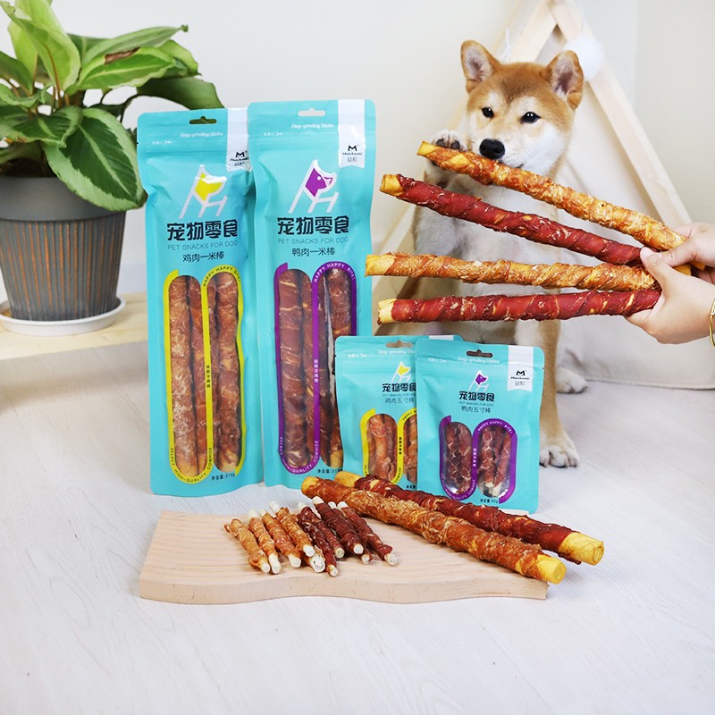柒仔宠物 益和狗狗零食多肽清新夹心棒鸡肉磨牙棒小型犬训练奖励