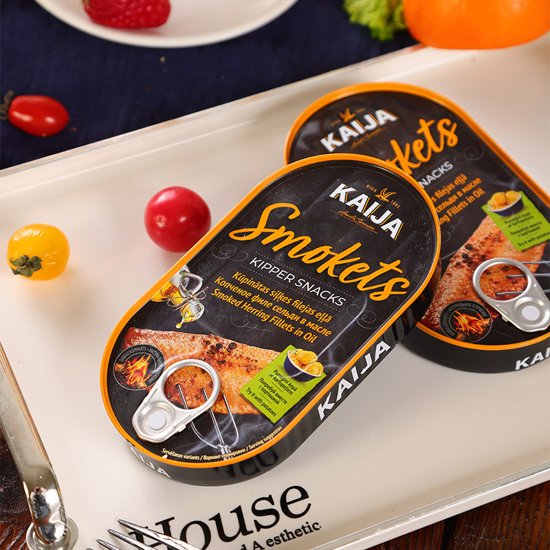 俄罗斯国家馆进口鱼罐头油浸鲱鱼KAIJA牌海鲜下酒下饭菜无添加,淘宝优惠券,粉丝福利购,淘宝优惠卷