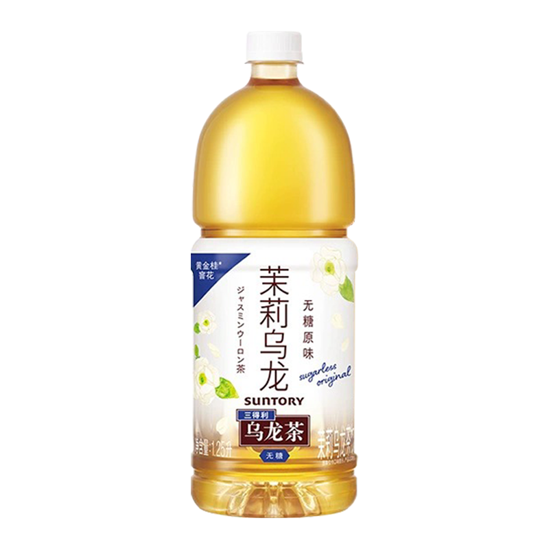 SUNTORY/三得利乌龙茶（无糖）茶饮料1.25L无糖茉莉大瓶畅饮聚会