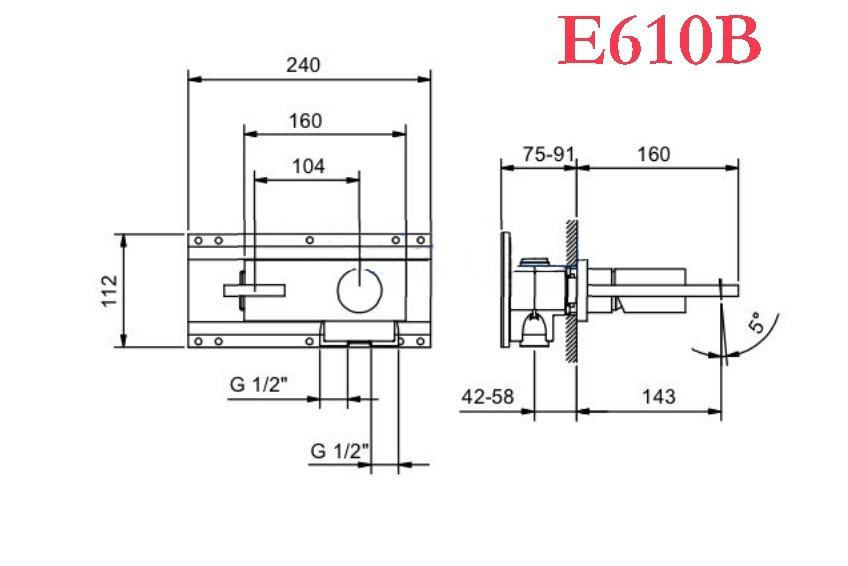 德国Fantini凡蒂尼Milano入墙墙出面盆洗脸盆水龙头E613B D113A - 图2