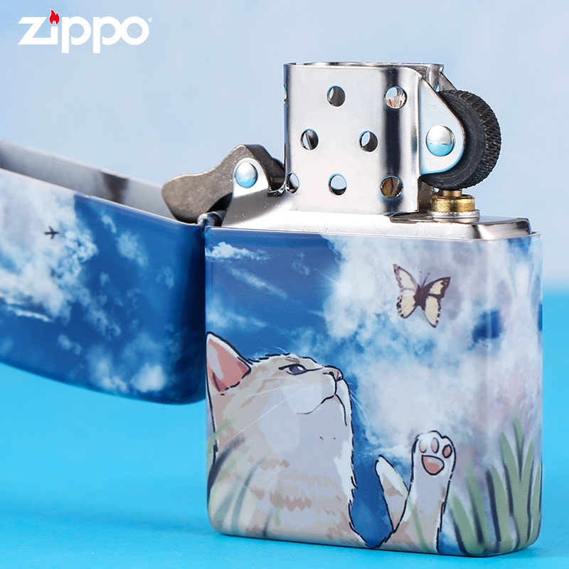 zippo芝宝正版打火机 心之所向之宝正品创意防风煤油送男朋友礼物