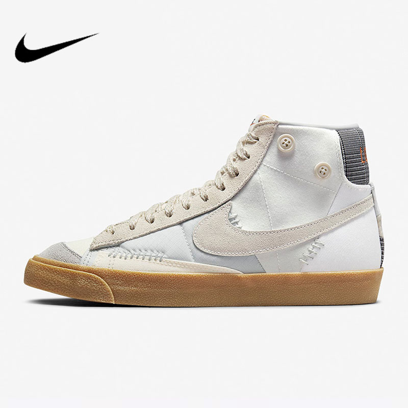 nike耐克男鞋BLAZER MID 77新款高帮运动帆布板鞋BQ6806-100