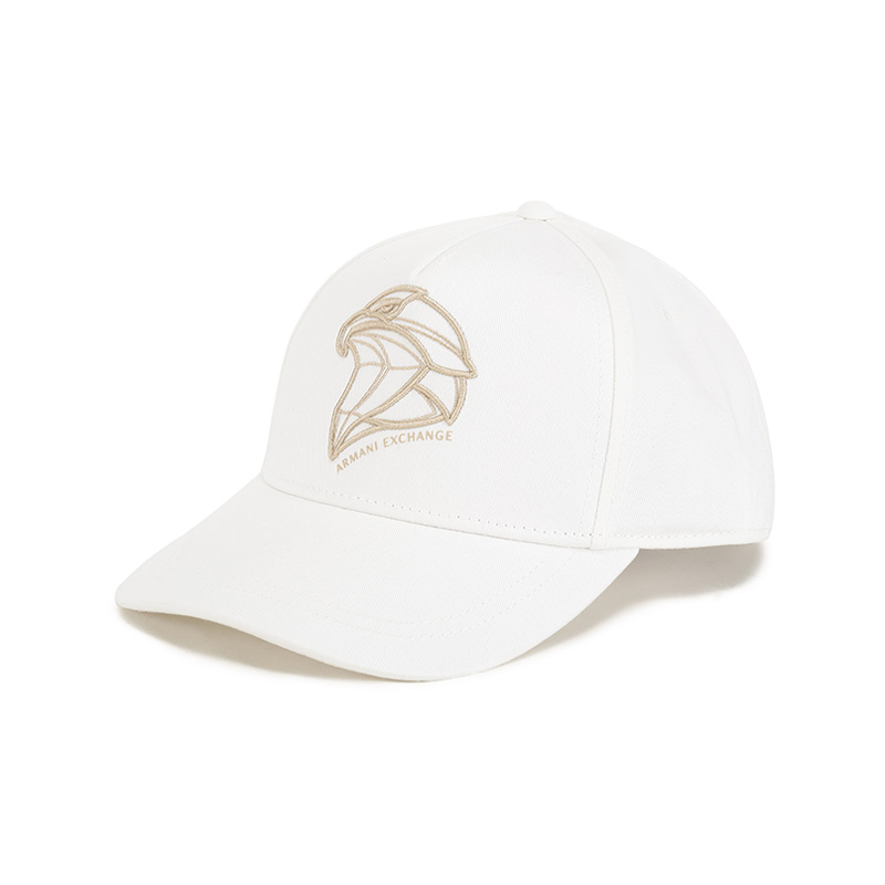 AX阿玛尼 男士棉质鹰标刺绣帽子棒球帽鸭舌帽 954208 4R107 - 图1