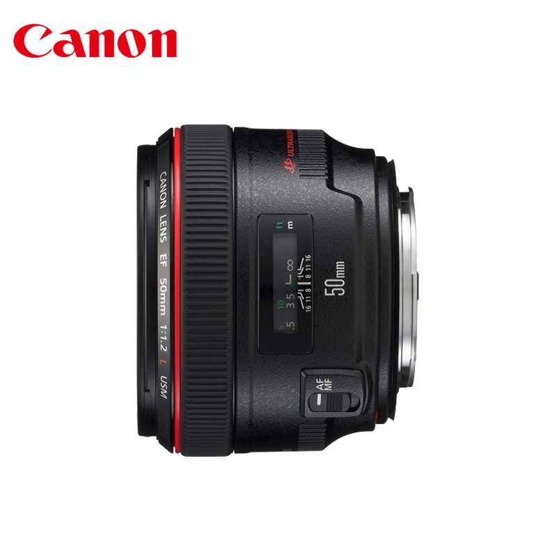 Canon/佳能 EF 50mm f/1.2L USM 标准定焦单反镜头f1.2人像大光圈50 1.2L 支持全画幅相机挂机红圈501.2镜头 - 图0