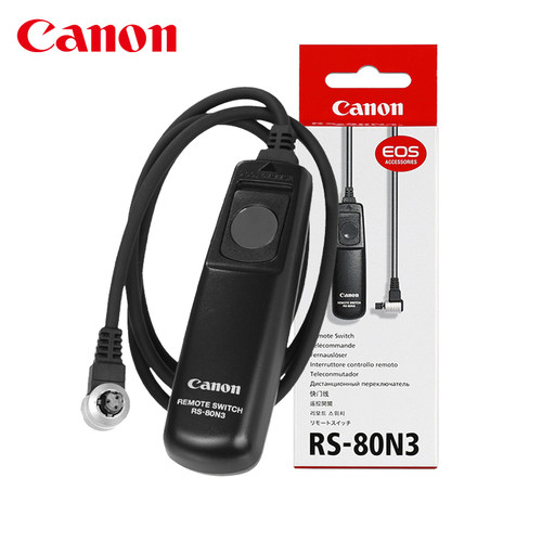 Canon/佳能原装RS-80N3相机快门线R5 1DX3 5D4 5D3 7D2 6D2 1DX 2 5D2微单5DSR单反7D原厂5DS有线EOS遥控器6D - 图0