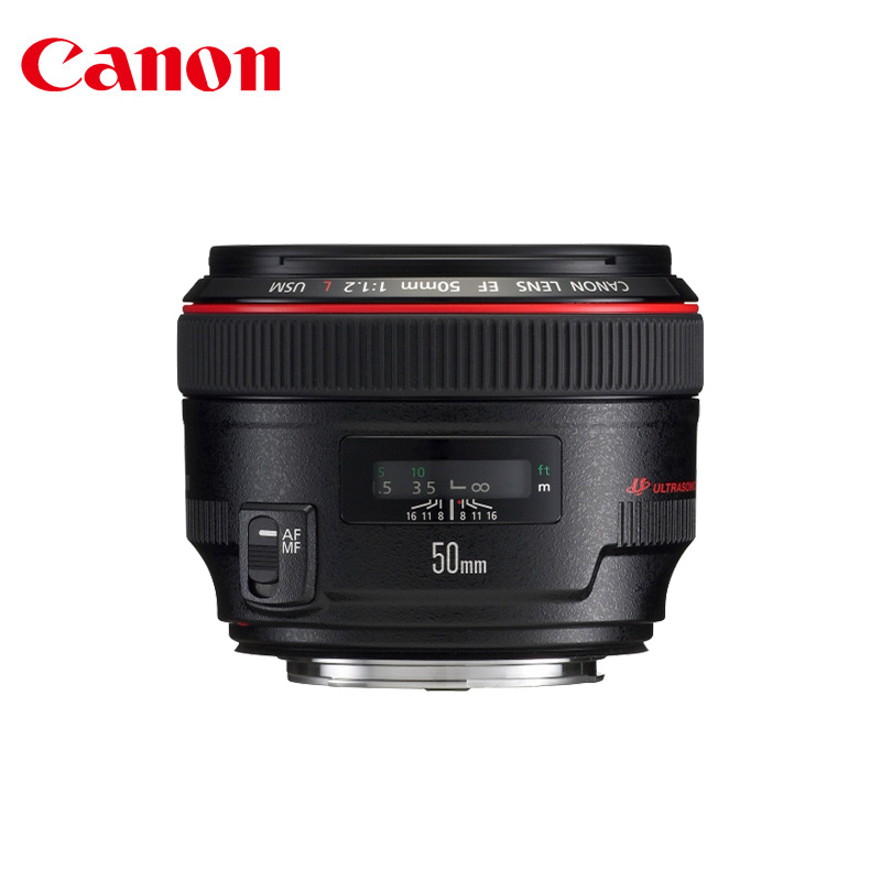 Canon/佳能 EF 50mm f/1.2L USM 标准定焦单反镜头f1.2人像大光圈50 1.2L 支持全画幅相机挂机红圈501.2镜头 - 图1