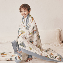 721 Planet baby cover quilted by children Quilt Baby Six Layers Of Bamboo Cotton Gauze Square Towels Universal