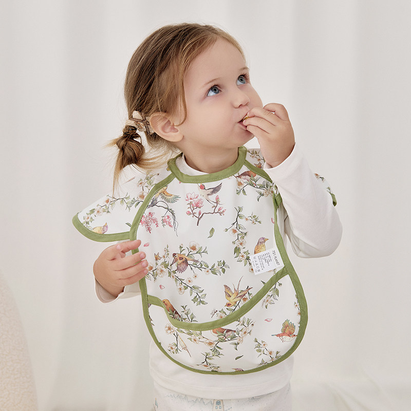 721星球 宝宝吃饭罩衣婴儿围兜儿童四季防水饭兜防油围嘴反穿衣,淘宝优惠券,粉丝福利购,淘宝优惠卷