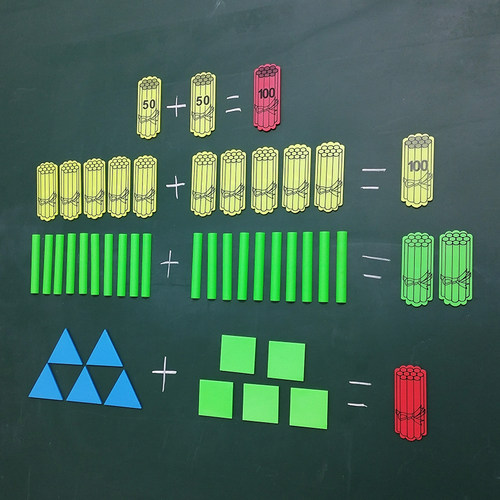 小学数学教具磁性数学计数小棒计数片计数棒捆套装计数盒数数棒算数计算用数学一二低年级算术学具教具计数器 - 图2